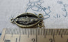 Accessories - 10 Pcs Of Antique Bronze Nun Maria Three Loops Connectors Charms 12x24mm A6497