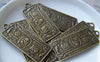 Accessories - 10 Pcs Of Antique Bronze One Hundred US Dollar Bill Money Charms 15x38mm A3014