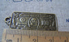 Accessories - 10 Pcs Of Antique Bronze One Hundred US Dollar Bill Money Charms 15x38mm A3014