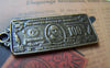 Accessories - 10 Pcs Of Antique Bronze One Hundred US Dollar Bill Money Charms 15x38mm A3014