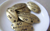 Accessories - 10 Pcs Of Antique Bronze Oval Boy And Girl Gender Connectors 16x33mm A3959