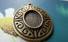 Accessories - 10 Pcs Of Antique Bronze Oval Cameo Base Settings Match 10x14mm Cabochon A3215