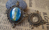 Accessories - 10 Pcs Of Antique Bronze Oval Cameo Base Settings Match 18x24mm Cabochon A3166