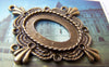Accessories - 10 Pcs Of Antique Bronze Oval Cameo Base Settings Match 18x24mm Cabochon A3166