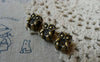 Accessories - 10 Pcs Of Antique Bronze Owl Beads Double Sided 9x12mm A5646