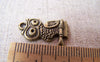 Accessories - 10 Pcs Of Antique Bronze Owl Charms 15x20mm A103