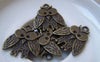 Accessories - 10 Pcs Of Antique Bronze Owl Charms 21x24mm A4804