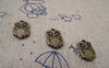 Accessories - 10 Pcs Of Antique Bronze Owl Charms Double Sided 10x14mm A123