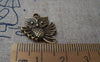 Accessories - 10 Pcs Of Antique Bronze Owl Charms Double Sided 17x20mm A100