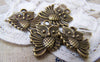 Accessories - 10 Pcs Of Antique Bronze Owl Charms Double Sided 17x20mm A100
