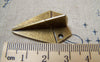 Accessories - 10 Pcs Of Antique Bronze Paper Plane Charms Pendants 21x31mm A5706