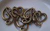 Accessories - 10 Pcs Of Antique Bronze PB Charms With Two Holes 26x31mm A4831