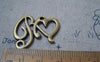 Accessories - 10 Pcs Of Antique Bronze PB Charms With Two Holes 26x31mm A4831