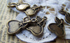 Accessories - 10 Pcs Of Antique Bronze Pear Charms 15x22mm A445