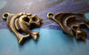 Accessories - 10 Pcs Of Antique Bronze Pisces The Fish Constellation Charms 18x25mm A2709