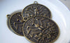 Accessories - 10 Pcs Of Antique Bronze Queen Elizabeth II Quarter Dollar Coin Charms 31x36mm A1037