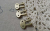 Accessories - 10 Pcs Of Antique Bronze Rabbit Head Charms 12x16mm A6078