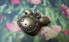 Accessories - 10 Pcs Of Antique Bronze Rabbit Head Charms 17x17mm A5225