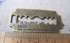 Accessories - 10 Pcs Of Antique Bronze Razor Blade Charms 19x37mm A3872