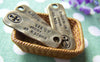 Accessories - 10 Pcs Of Antique Bronze Rectangular Bar Charms 11x34mm A456