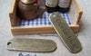 Accessories - 10 Pcs Of Antique Bronze Rectangular Bar Charms 11x36mm A512
