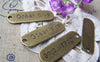 Accessories - 10 Pcs Of Antique Bronze Rectangular Bar Charms 11x36mm A512
