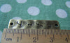 Accessories - 10 Pcs Of Antique Bronze Rectangular Bar Connector Charms Double Sided 10x36mm A394