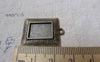 Accessories - 10 Pcs Of Antique Bronze Rectangular Base Settings Match 10x14mm Cameo A6994