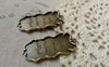 Accessories - 10 Pcs Of Antique Bronze Rectangular Pendants Charms 20x44mm A6168