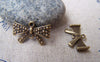Holidays & Special Occassions - 10 pcs Antique Bronze Bow Tie Knot Connector Charms 11x20mm A747