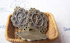 Accessories - 10 Pcs Of Antique Bronze Rhombus Letter H Connector Charms 17x24mm A1988