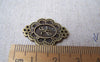 Accessories - 10 Pcs Of Antique Bronze Rhombus Letter H Connector Charms 17x24mm A1988