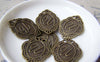 Accessories - 10 Pcs Of Antique Bronze Rhombus Letter U Connectors Charms 23x30mm A1989