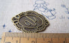 Accessories - 10 Pcs Of Antique Bronze Rhombus Letter U Connectors Charms 23x30mm A1989