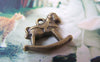 Accessories - 10 Pcs Of Antique Bronze Rocking Horse Charms 16x19mm A4280