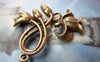 Accessories - 10 Pcs Of Antique Bronze Rose Flower Charms 31x31mm A2792