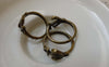 Accessories - 10 Pcs Of Antique Bronze Round Anchor Charms 20mm A6223