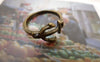 Accessories - 10 Pcs Of Antique Bronze Round Anchor Charms 20mm A6223