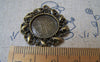 Base Setting - 10 pcs Antique Bronze Base Settings Pendant Tray 14mm Cabochon A2272