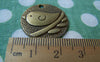 Accessories - 10 Pcs Of Antique Bronze Round Bird Charms 25mm A264