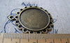 Base Setting - 10 pcs Antique Bronze Base Settings Match 22mm Cabochon A543