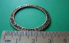 Accessories - 10 Pcs Of Antique Bronze Round Circle Rings Charms Size 35mm A494