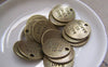 Accessories - 10 Pcs Of Antique Bronze Round Live Laugh Love Charms 20mm A2177
