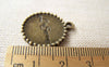 Accessories - 10 Pcs Of Antique Bronze Round Peace Tree Charms 20mm A545
