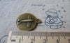 Accessories - 10 Pcs Of Antique Bronze Round Plane Back Cameo Base Settings Match 18mm Cabochon A5356