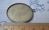 Base Setting - 10 pcs Antique Bronze Base Settings Match 30mm Cabochon A3209