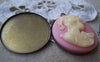 Base Setting - 10 pcs Antique Bronze Base Settings Match 30mm Cabochon A3209