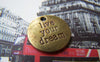 Accessories - 10 Pcs Of Antique Bronze Round Words Charms 20mm A507
