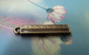 Accessories - 10 Pcs Of Antique Bronze Ruler Charms 5x25mm A1439