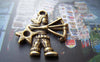 Accessories - 10 Pcs Of Antique Bronze Sagittarius The Archer Constellation Charms 22x25mm A2687